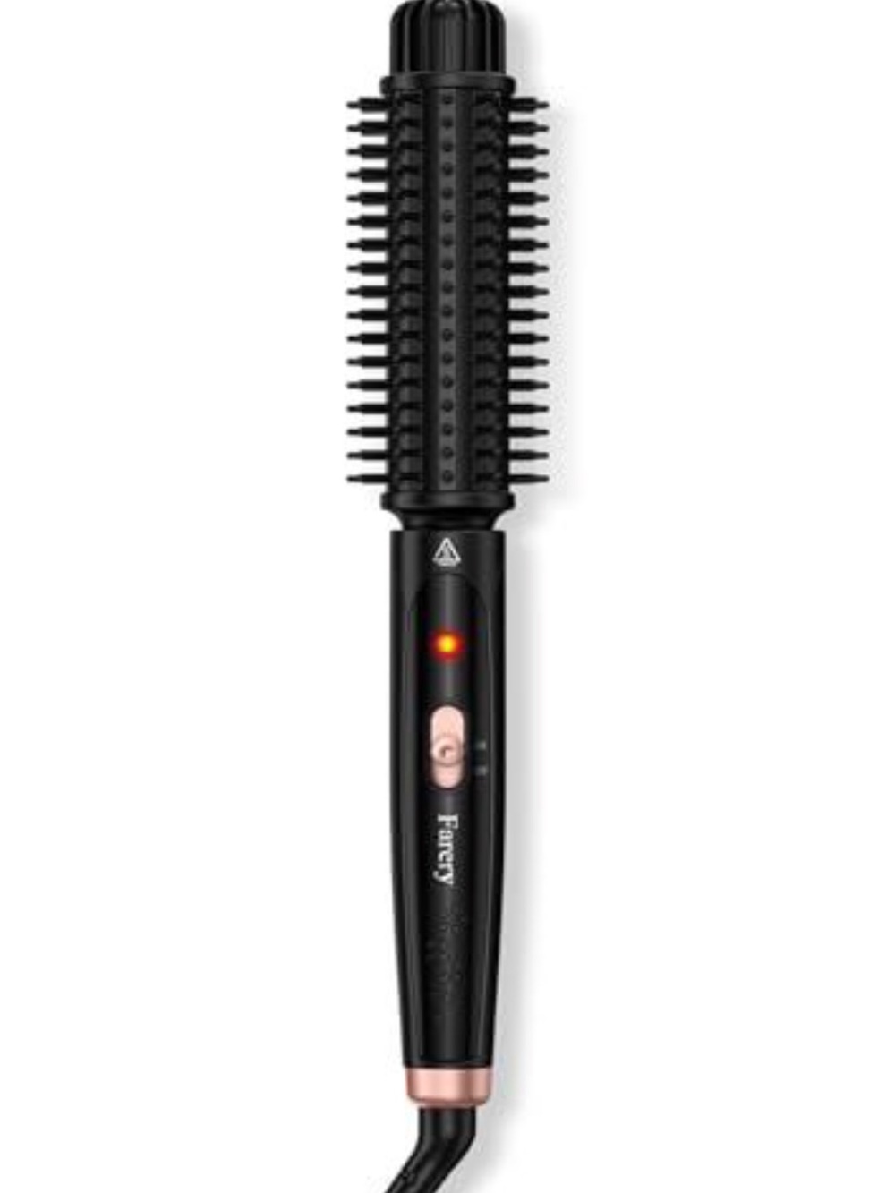 Black & Rose Gold Heated Styling Brush for Men Grooming
